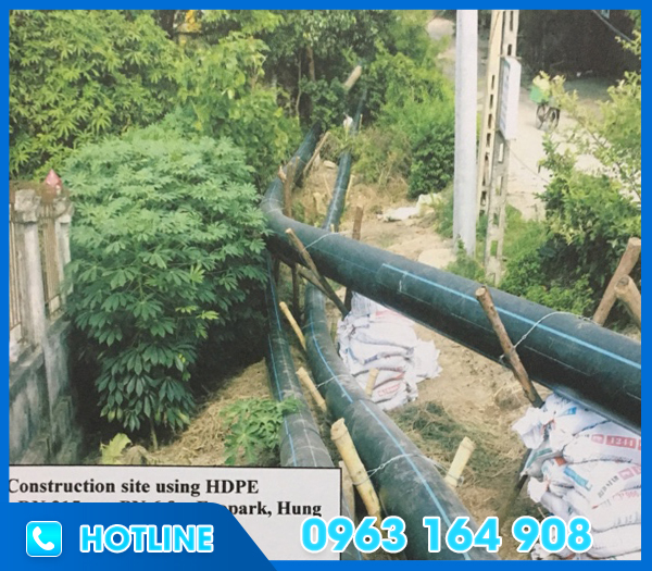 Thi công đường ống nước tại Hưng Yên